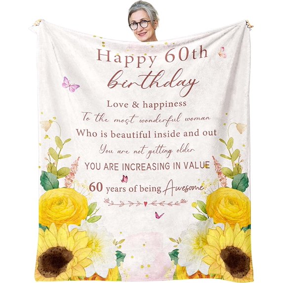 90th Birthday Gifts for Women Blanket - Best Gifts for 90 Year Old Woman - 1933 Birthday Gifts for Women - 90th Birthday Gift Ideas Throw Blanket 60"x50"