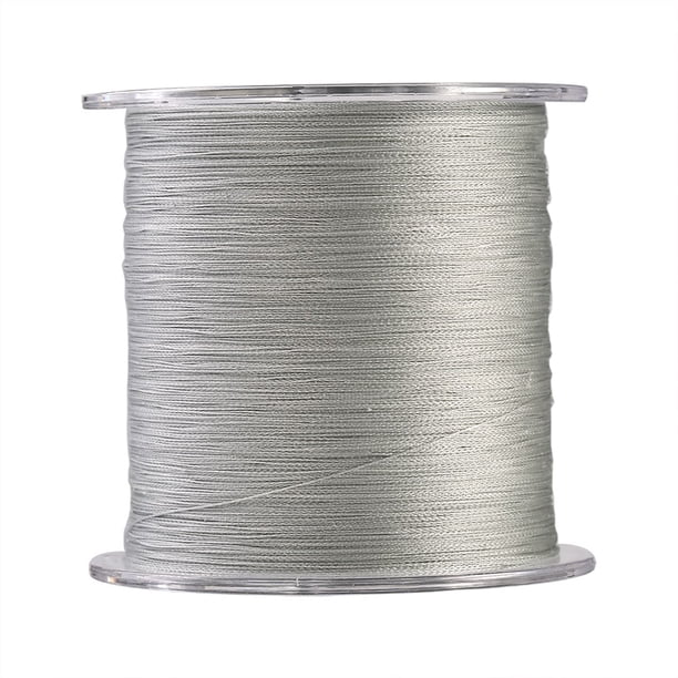 Línea de pesca Jadeshay trenzada de PE 500 m 4 hebras color Gris
