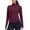 Red Merlot, variant on PINSPARK Womens Running Workout Jackes Full Zip Slim Fit Athletic Tops with Pockets Comfy Breathable Yoga Sports Track Jackets