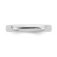 thumbnail image 4 of 925 Sterling Silver Stackable Expressions Rhodium Polished Ring Size: 7; for Adults and Teens; for Women and Men, 4 of 5