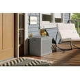 thumbnail image 5 of Suncast Outdoor 22 gal. Small Deck Box – Resin Storage Seat for Patio, 5 of 5