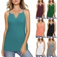 thumbnail image 1 of Ashirexll Débardeurs pour Femmes Décontractés Amples Couleur Unie Col Rond Sans Manches Confortables Blouses d'Été, 1 of 7