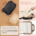 thumbnail image 5 of Large Bible Cover Case for Women with Shoulder Strap,Durable Carrying Case for Church Bible Bag Ideal Christian Gifts for Women,Black, 5 of 7