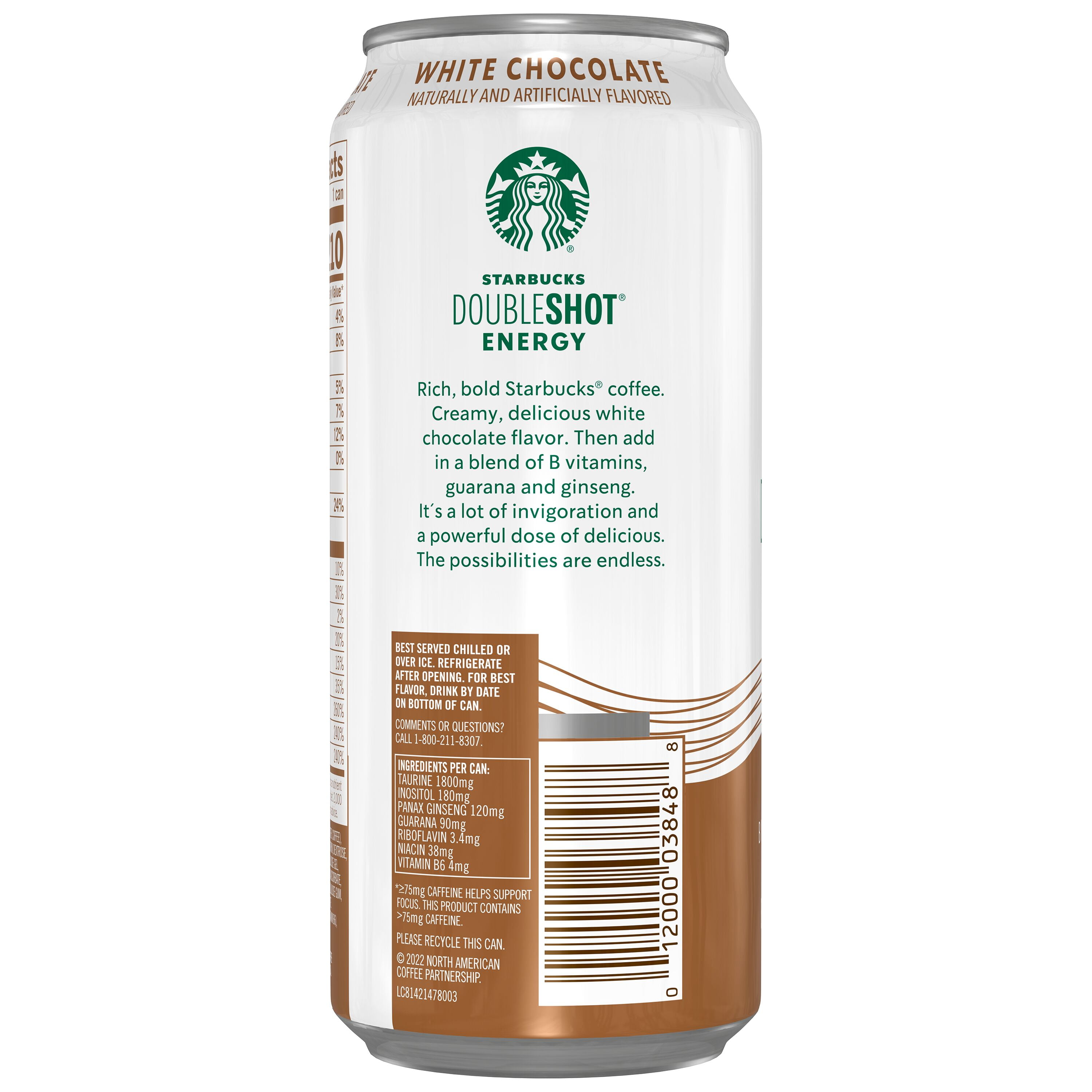 White claw Koozie  Starbucks double shot can, Energy drinks