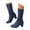 Blue, variant on Oyedens Womens Mid Calf Combat Boots Gothic High Heels Lace up Dress Boots Vintage Strappy Short Boots