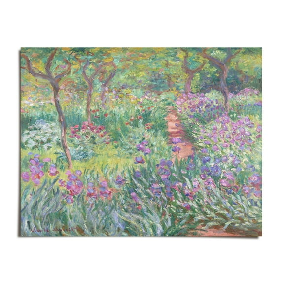 The Iris Garden at Giverny c. 1899-1900 - Claude Monet - 8x10 - Wall Art Print - UNFRAMED