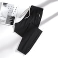 thumbnail image 3 of Womens Travel Pants Active Unisex Quick Drying Cool Stretch Pants With Zipper Pockets Breathable Loose Nylon Spandex Black XL, 3 of 8