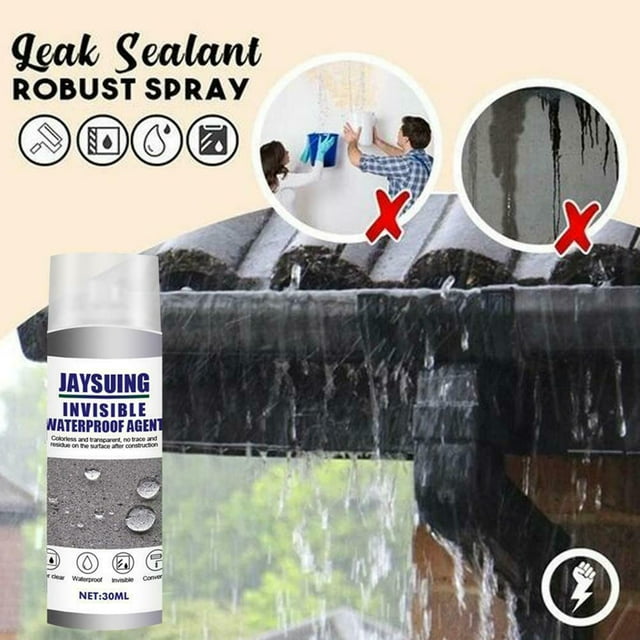 Baohd Vaporisateur de Scellant Anti-Fuite 30 ml Vaporisateur de Scellant Puissant Super Polymère Vaporisateur de Scellant Agent Imperméable Invisible