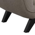 thumbnail image 3 of Benjara Naeli 86" Sofa- Compact Modern Design- Plush Brown Linen Upholstery, 3 of 7