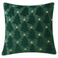 thumbnail image 4 of Christmas Tree Knitted Throw Pillows, Christmas Embroidered Star Decor Pillows, Christmas Cushions, Christmas Throw Pillow, Perfect for Living Room Couch & Christmas Party Seating(18x18 Inch), 4 of 4