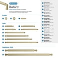 thumbnail image 6 of Amerock Ballard 12 inch (305mm) Center-to-Center Golden Champagne Appliance Pull, 6 of 6