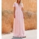 thumbnail image 1 of Vestido De Fiesta De Noche,Vestido De Encaje Floral Vestido Largo De Encaje Profundo Vestido Largo De Cintura Alta Instalación Sin Esfuerzo, 1 of 11