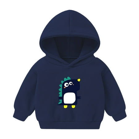 

Boys Tops Pullover Girls Cartoon Baby Hoodie Dinosaur Sweatshirt Toddler Girls Tops Toddler Sweater