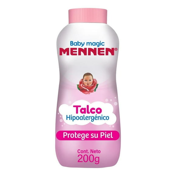 Talco para bebé Mennen Baby Magic Rosa Hipoalergénico 200 gr