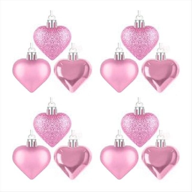 Adornos de CorazóN del DíA de San ValentíN, Adornos Colgantes en Forma de CorazóN Rosa CláSicos, DecoracióN del CorazóN del DíA de San ValentíN