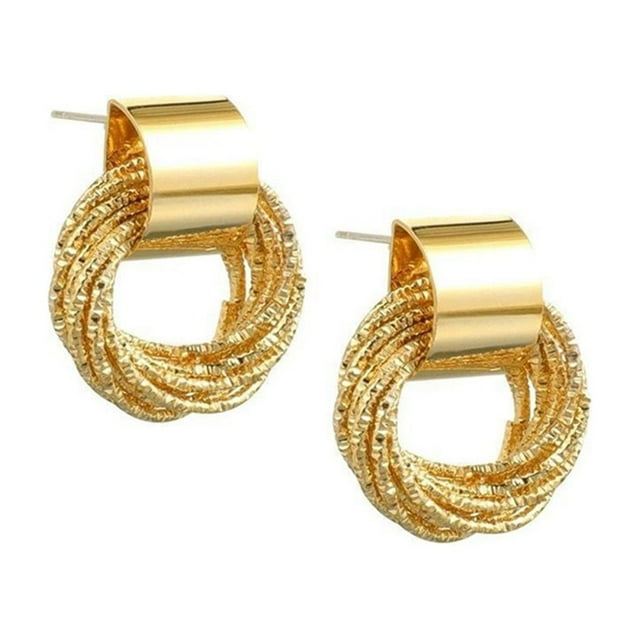 Guardurnaity 1 par de pendientes para mujer, joyería circular, estilo Simple, colgante, múltiples círculos pequeños, pendiente para banquete de Ropa, zapatos y accesorios Miscelánea