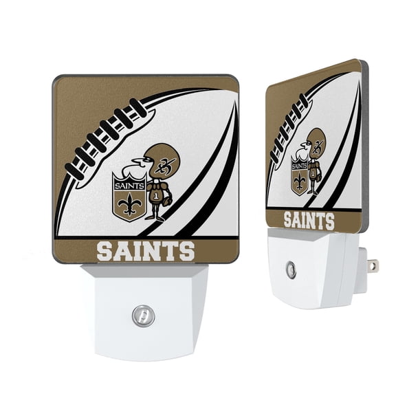 New Orleans Saints Passtime Design Nightlight 2-Pack