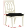 thumbnail image 5 of SAFAVIEH Selena 19''H Velvet Side Chair Set of 2, Black, 5 of 7