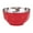 Red, variant on Green Insulated Double Layer Stainless Steel Bowl, Household Multipurpose Bowl for Hot and Cold Food, Easy to Clean and Long-Lasting