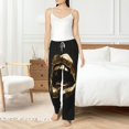 thumbnail image 4 of Salouo Golden Lips Modern Sculpture Print Women's Pajama Pants Casual Loose Sweatpants PJs Flowy Pants Drawstring Palazzo for Women Wide Leg Pants Lounge Pajama -Medium, 4 of 8