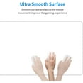 thumbnail image 4 of White Mouse Pad Extended Large Gaming Mousepad XL Big Long Oversized Desk Mat Stitched Edges 31.5 X 11.8 Inch for Home Office, 4 of 6