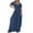Navy, variant on Kmdttou Up to 30% off! Women'S Solid Color Short-Sleeved Casual Wide-Leg Jumpsuit With Button Pockets on Clearance!