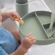 thumbnail image 5 of para bebés y niños pequeños: promueve la autoalimentación, juego de comidas, plato dividido con control de porciones con tenedor y cuchara para niños, 5 of 5