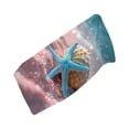 thumbnail image 2 of Amzcrzy Polyester Ocean Elements Beach Towel Oceans-Themed Beach Towel Starfishs Seashells and Sea Turtle Fast-Drying Absorbent Bath Towel Microfiber Beach Towel Non-Functional Blankets, 2 of 6