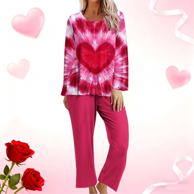 Censtreet Women's Pajama Set Spring Fall Lounge Sets Long Sleeve Sleepwear Soft 2 Piece Pjs with Pockets