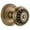 Gold, variant on Grandeur 809797 Circulaire Solid Brass Rose Passage Door Knob Set - Brass