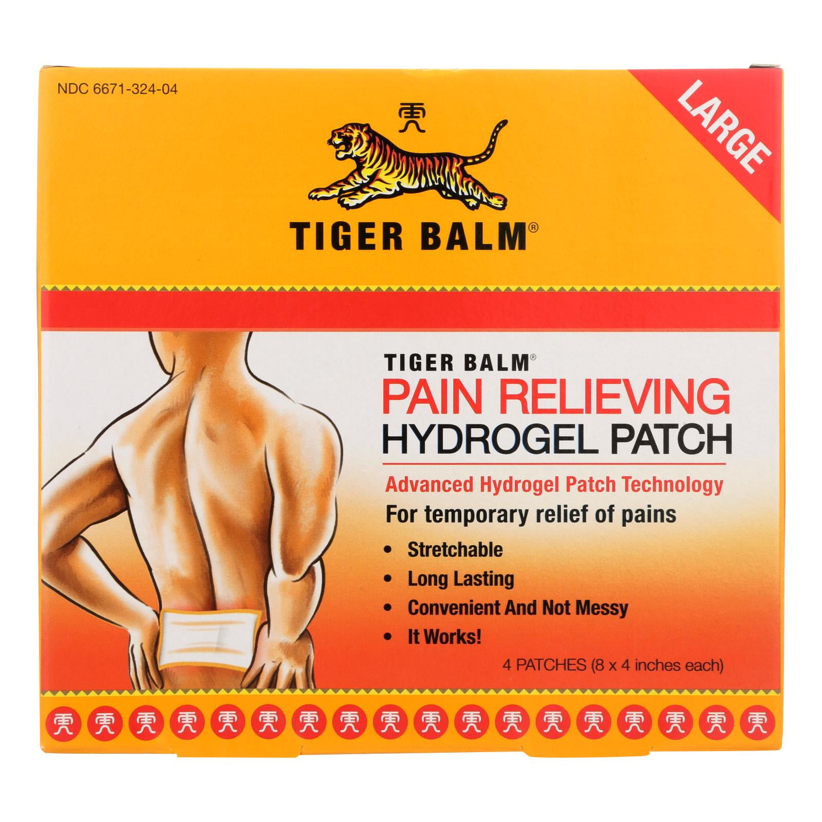 Tiger Balm Pain Relieving Large Patches - Case of 6 - 4 Pack - Walmart.com