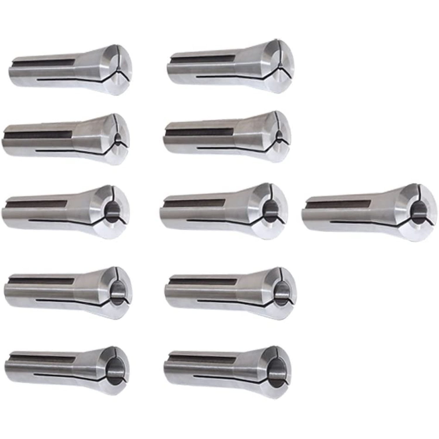 11 PC R8 Collet Set 1/8" 3/4" Bridgeport Mill Holder, 1/8'' to 3/4