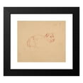 thumbnail image 2 of Jacques-Raymond Brascassat 17x15 Black Modern Framed Museum Art Print Titled - Lioness Study, 2 of 5