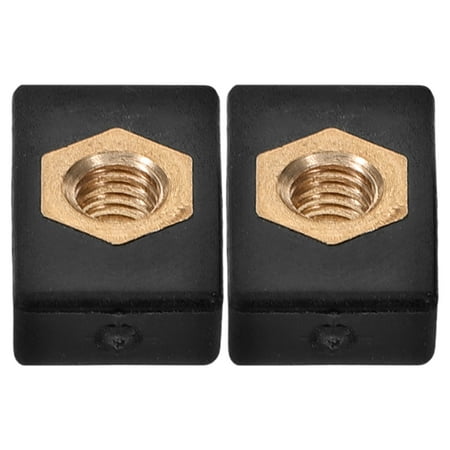 Worgeous 2Pcs Kayak Slide Track Screw Nut Base Fishing Rod Holder Base Practical Marine Boat Side Mount Nut Base