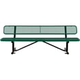 thumbnail image 3 of 96"  Bench With Back Rest, Green, 3 of 7