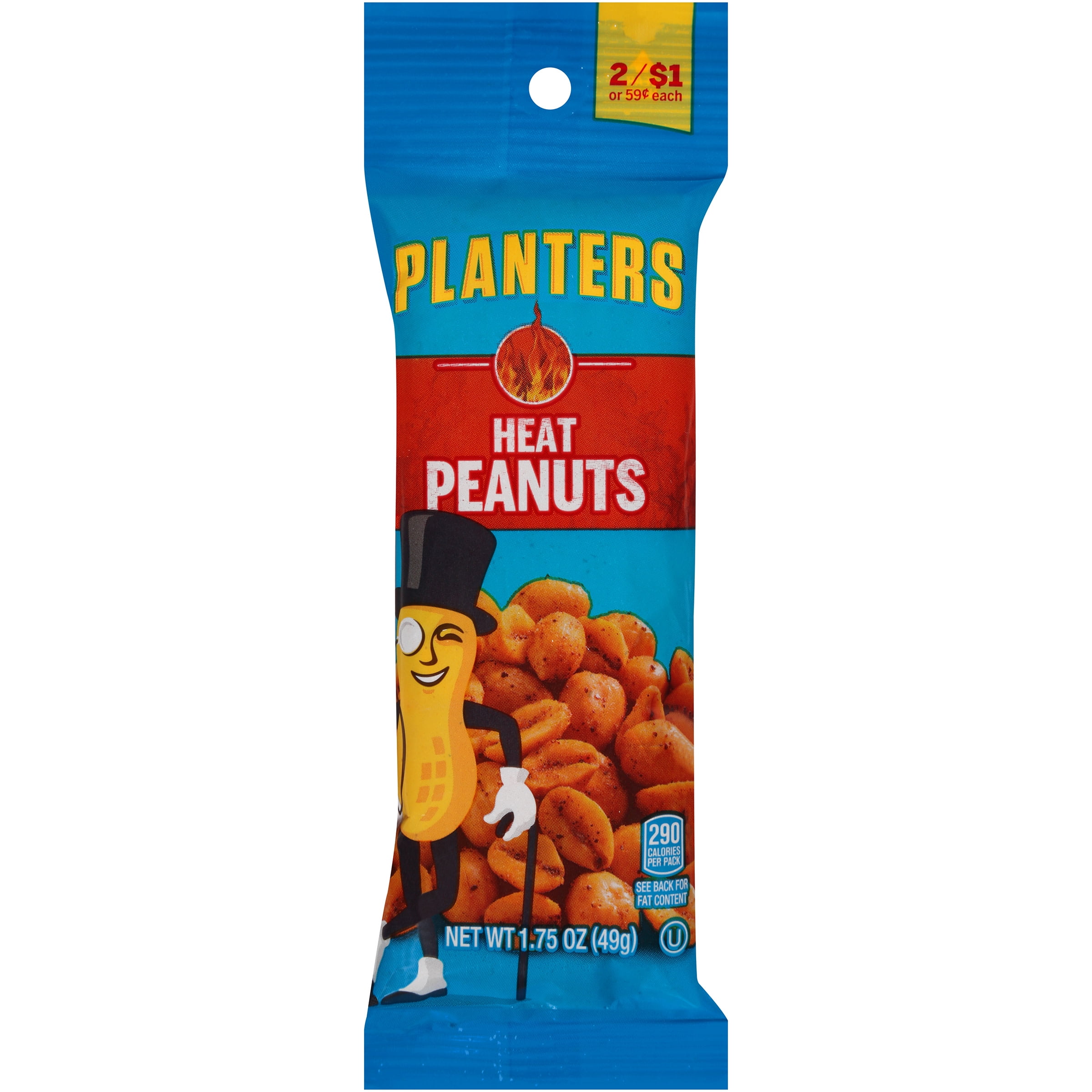 Planters Heat Peanuts 18 1.75 oz Bags