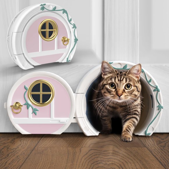 Puerta para Mascotas Purrfect Portal Grande 9 kg con Cerradura