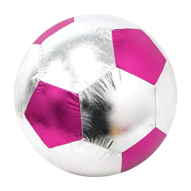 Balón de fútbol de entrenamiento de PVC resistente a la presión, brillante, interactivo para fútbol Púrpura