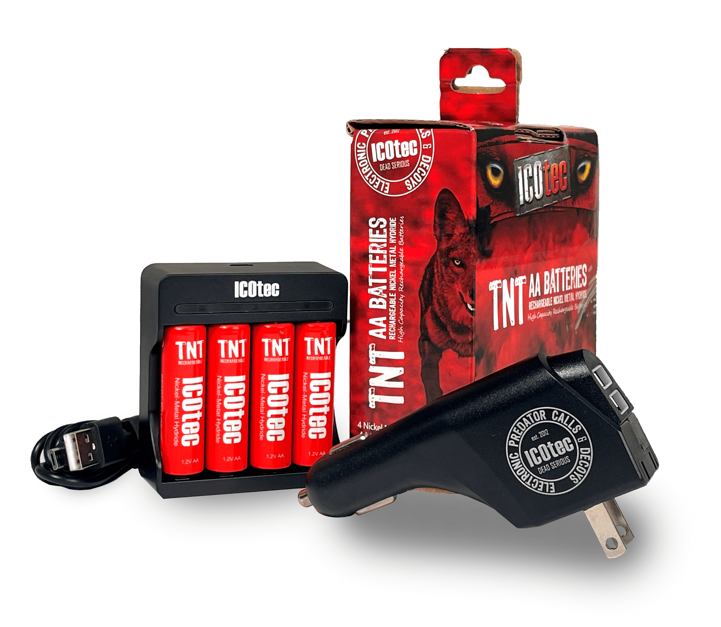 TNT Rechargeable AA Battery Kit