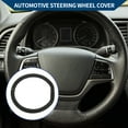 thumbnail image 2 of Unique Bargains Steering Wheel Cover Front for Car Vehicle Durable D Shape Turn Fur 1 Pcs Gray Black Green, 2 of 6