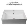 thumbnail image 4 of Lavabo Cuadrado Ceramico Clasico 50x42x13 cm Jauz Improvement J0535 Color Blanco, 4 of 5