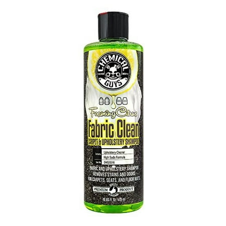 chemical guys cws20316 foaming citrus fabric clean carpet & upholstery shampoo (16oz), 16.