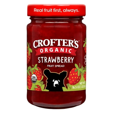 Crofters Fruit Spread Organic Premium Strawberry, 16.5 oz