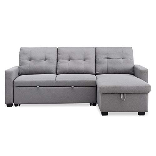 Merax Sofa Bed Couch Sets for Living Room, Pull Out Sleeper and Storage