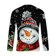 thumbnail image 3 of Christmas Shirts for Men Fashion Long Sleeve Christmas Colorful Graphic Print Pullover Sport T-Shirt Top Christmas Festival Crew Neck Blouses Tops S-5XL, 3 of 5