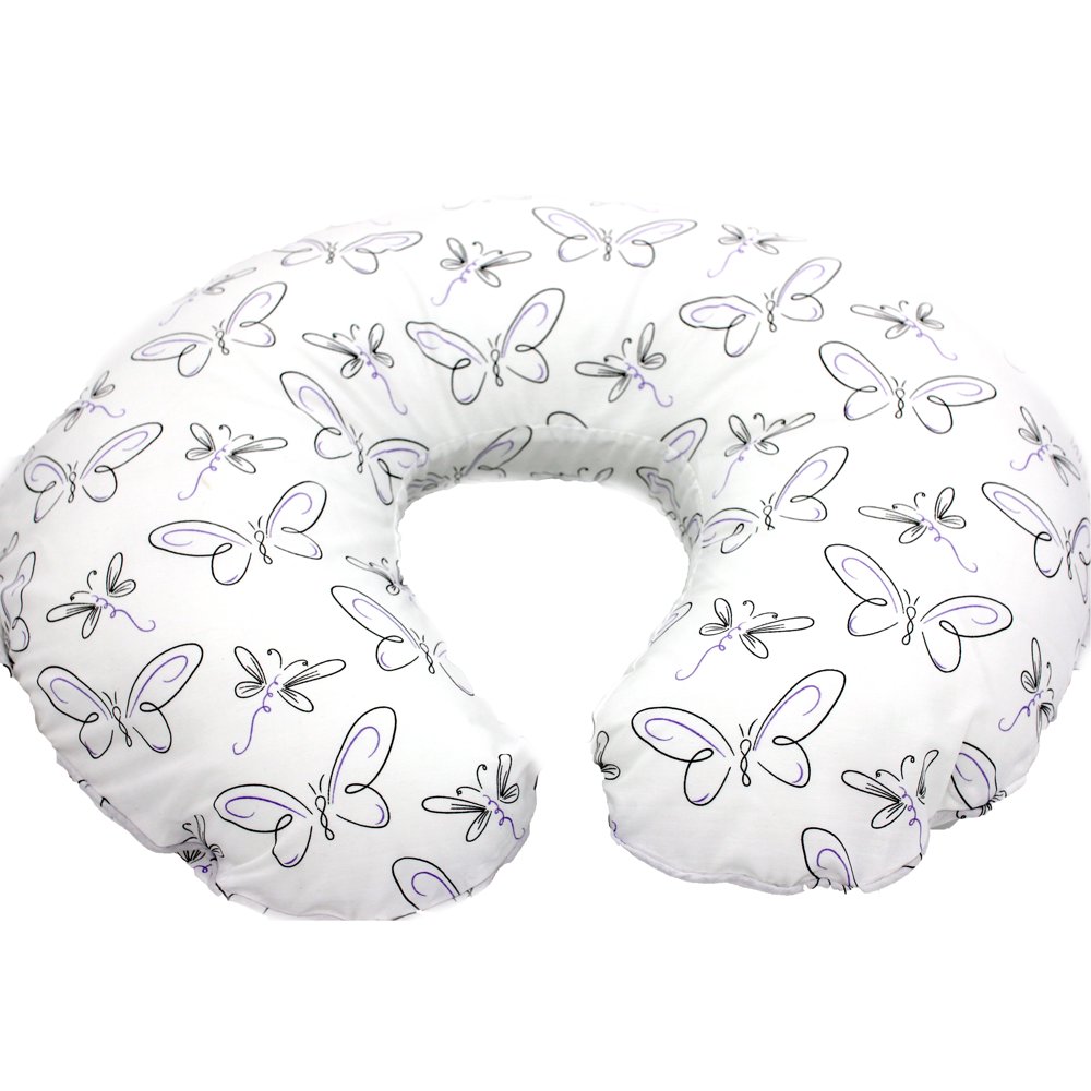 Pam Grace Creations Purple Butterfly Nursing Pillow Cover