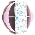 thumbnail image 4 of Beille 1pc Pink Baby Feeding Circle Divider Food Grade Silicone Suction Plate, 4 of 4