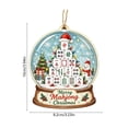 thumbnail image 3 of Trovenix Mahjong Ornament Christmas Wooden Themed Hanging Ornament Festive Holiday Tree Decoration For Xmas Home Party Decor Keepsake Gift, 3 of 6