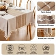 thumbnail image 2 of Manteles para Mesa Rectangular,Mantel Rectangular,Mantel de Lino Tela rústica Resistente Integrado Rústico,Mantel para Mesa Cuadrada(140 * 180CM), 2 of 7