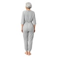 thumbnail image 2 of Hansber Adaptive Jumpsuit for Elderly Women Special Needs with Double Side Zippers Anti-Strip Easy Dress Grey M, 2 of 7